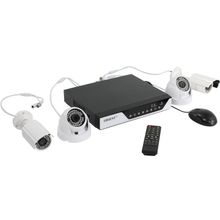 Система видеонаблюдения Orient    HVR+2+2AHD 720p    (HVR 4Video In   4IP-cam, AHD, 100FPS, 1xSATA, LAN, USB2.0, RS-485, VGA, HDMI + 4 cam F=3.6, 36LED)