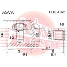 Шрус Внутренний | Лев | Ford  Mondeo 2, 0 145ps Mt 28*40*26 Мм ASVA арт. FDILCA2
