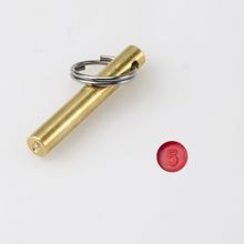 Пломбир под пластилин диам.6,0 мм стержень с кольцом ЛАТУНЬ с гравировкой без логотипа