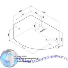 Акриловая ванна Aquanet Atlanta 150x90 L