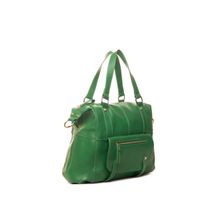 Небольшая сумка из кожи зеленого цвета