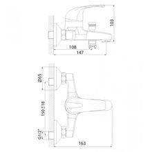 Смеситель Rossinka D40-31 для ванны
