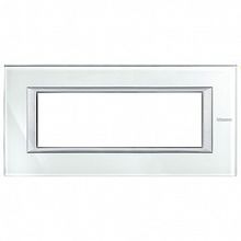 Рамка 6 модулей AXOLUTE, whice |  код. HA4806VSW |  Bticino