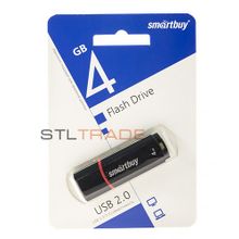 SB4GBCRW-K, 4GB USB 2.0 Crown series, Black, SmartBuy