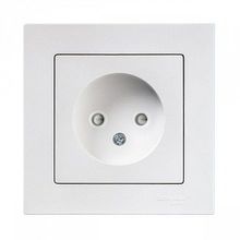 Розетка ATLASDESIGN, скрытый монтаж, со шторками, жемчуг |  код. ATN000449 |  Schneider Electric