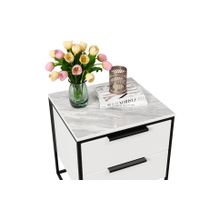 Алмаз. Любимый дом Норд Тумба прикроватная (Белый Статуарио)