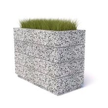 Бетонный вазон БАР 100 (Питерский гравий)