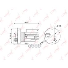 Фильтр Топливный LYNXauto арт. LF975M