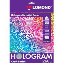 LOMOND 0903041 фотобумага голографическая Glitter (Блеск) микропористая односторонняя А4, 260 г м2, 10 листов