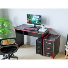 Стол-тумба  КЛ 9.3  332х500х600 Черный Красный