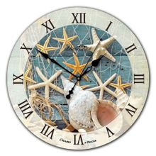 Настенные часы из стекла Династия 01-014 Красное море