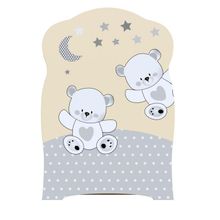 Кровать детская FUNNY BEARS колесо-качалка с маятник сл.кость (1200х600)