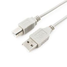 Кабель USB 2.0 Am=>Bm - 1.8 м, серый, GEMBIRD (CC-USB2-AMBM-6)