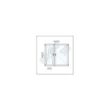 Пластиковое окно ПВХ - профиль Rehau Sib-Design (1460х1420 мм)"