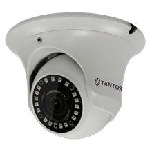 Tantos ✔ Видеокамера IP Tantos TSi-Ee25FP, PoE, 2Мп, купольная