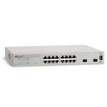 allied telesis 16x10 100 1000tx websmart switch + 2xsfp (vlan group, port trunking, port mirroring, qos) rackmount hardware included (at-gs950 16-xx)