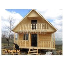 Дом из бруса с мансардой