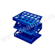 Штатив медицинский полимерный для пробирок и пипеток ШПМ-20, п с, уп.18 шт, Россия