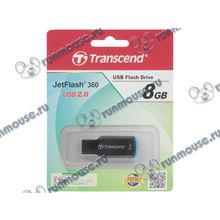 Накопитель USB flash 8ГБ Transcend "JetFlash 360" TS8GJF360 (USB2.0) [115644]