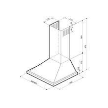 Kronasteel Вытяжка Kronasteel Bella 600 black push-button