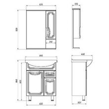 Мебель для ванной ASB-Mebel Санремо 65