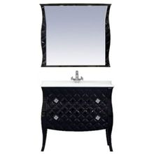 Misty Тумба с раковиной Charme 100 черная