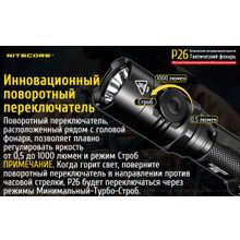 NiteCore Подствольный фонарь NiteCore P26, c плавной регулировкой яркости