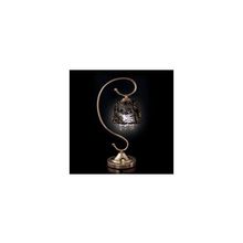 Настольная лампа с хрусталем 3446 1T золото + тонированный хрусталь Strotskis