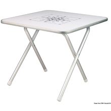 Osculati Small Rectangular Folding Deck Table, 48.354.14