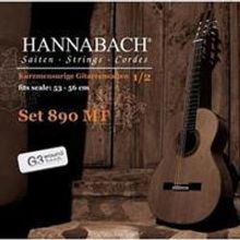 890MTGW12 KINDER GUITAR SIZE Струны для классической гитары 1 2 нейлон посеребренные Hannabach