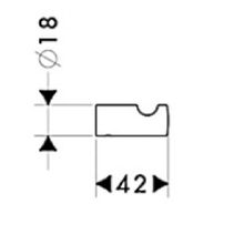 Крючок Hansgrohe Logis (40511000)