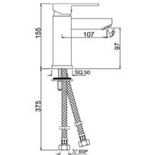 Смеситель для раковины Jaguar Kubix-F (KUB-CHR-35023FB)