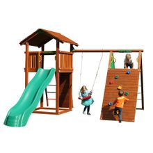 Детский городок Jungle Gym Cottage + Climb Module Xtra