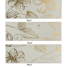 Керамическая плитка Domino Anya Dec Anya Gold Grey 3 вида рисунка декор 20х60