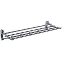 Полка для полотенец с крючками поворотная 90° Frap F806