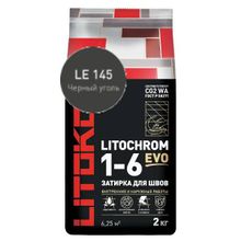 Затирка LITOCHROM 1-6 EVO LE.145 черный уголь 2 кг