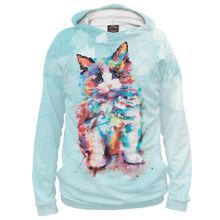 Худи Я-МАЙКА Красочный котик