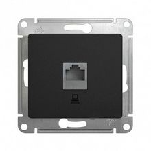 Розетка компьютерная 1xRJ45 Cat.5 GLOSSA, антрацит |  код. GSL000781K |  Schneider Electric