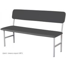 Банкетка медицинская со спинкой МД БС