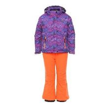 Костюм (куртка+брюки) для девочек Icepeak 452002654IV, цвет фиолетовый, р. 128, 100%полиэстер(740)