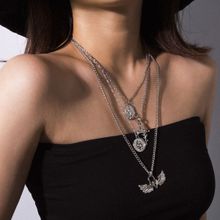 Многослойное колье "Окрыленное сердце" (арт. 81153-4)