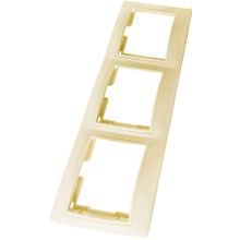 ТАЙМЫР SQ1814-0128 рамка 3-х местная горизонтальная IP20 слоновая кость   ТАЙМЫР SQ1814-0128 рамка 3-х постовая горизонтальная IP20 слоновая кость