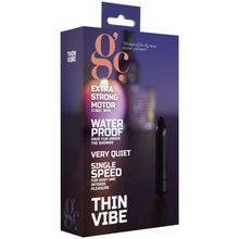 Shots Media BV Чёрный мини-вибратор GC Thin Vibe - 8,7 см. (черный)