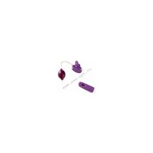Клиторальный вибратор с помпой, фиолетовый