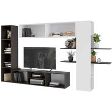 Case Гостиная Порту Венге Черный глянец