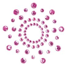 Розовые наклейки на грудь Mimi Bijoux Розовый