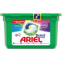 Ariel Pods Color Все в 1 12 капсул в пачке