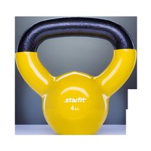 STARFIT Гиря виниловая DB-401, желтая, 4 кг