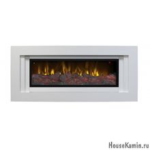 Каминный комплект Stockholm BV (белый) с электрокамином RealFlame Beverly 1000