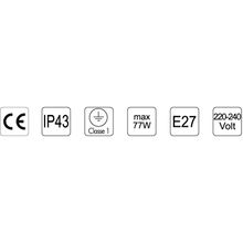 Foresti & Suardi Наружная ламповая стойка Foresti & Suardi 2079.LT E27 220 240 В 77 Вт прозрачное стекло